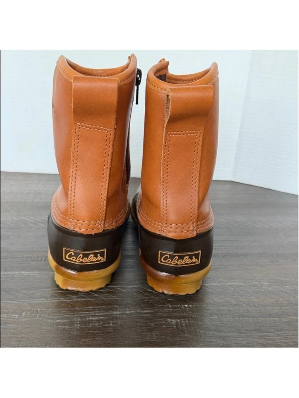 Cabela's Men's Chelsea Leather Steel Shank Insulated Duck Boots Size 8 Pull-On